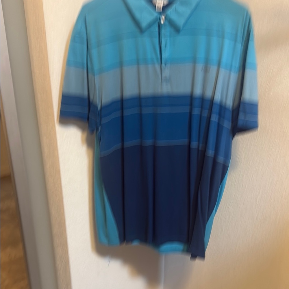 Calvin Klein Collection Blue Polo Shirt Casual Elegance